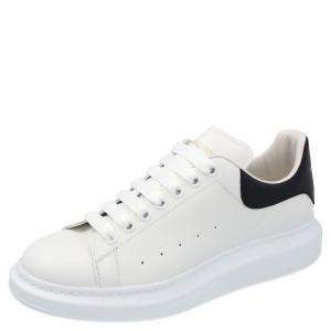 Alexander McQueen White Leather Oversized Sneakers Size EU 42