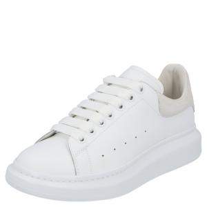 Alexander McQueen White/Beige Oversized Sneakers Size EU 40