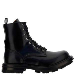 Alexander McQueen Black Leather Wander Boots Size IT 41
