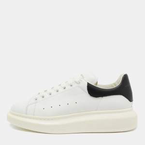 Alexander McQueen White Leather Oversized Sneakers Size 44