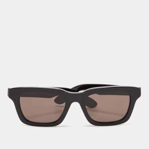Alexander McQueen Black AM0392S Square Sunglasses