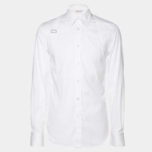 Alexander McQueen White Cotton Harness Shirt XS