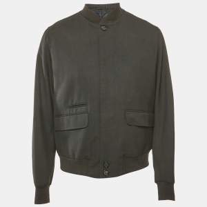 Alexander McQueen Grey Wool Button Front Jacket XXL