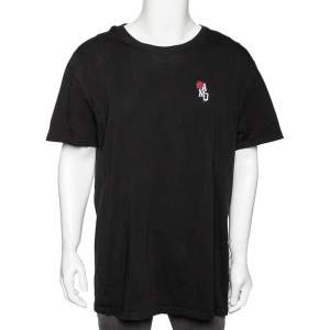 Alexander McQueen Black Cotton Short Sleeve T-Shirt L