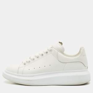 Alexander McQueen White Leather Oversized  Sneakers Size 42