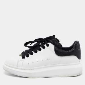 Alexander McQueen White Leather Oversized Sneakers Size 41