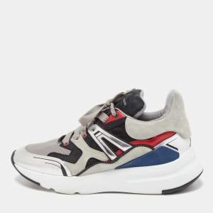 Alexander Mcqueen Multicolor Leather and Suede Exaggerated Sneakers Size 43
