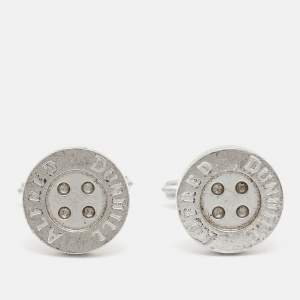 Alfred Dunhill Button Sterling Silver Cufflinks