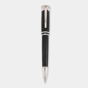 Alfred Dunhill Black/Silver Diamond Cut Resin Sentryman Ballpoint Pen