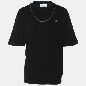 Ambush Black Jersey Logo Emroidered T-Shirt L
