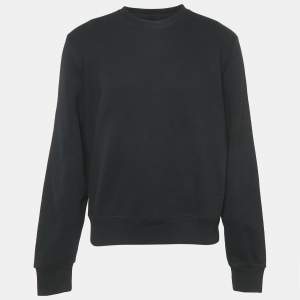 Amiri Black Cotton Knit Round Neck Sweatshirt M