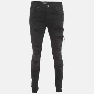 Pre Owned بنطلون جينز سكيني أميري دينم أسود مقاس صغير - سمول