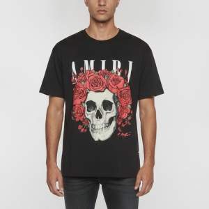 مملوكة مسبقًا Amiri Black Grateful Dead Print Jersey Crewneck T-Shirt L 