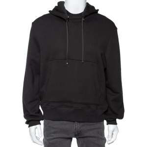 Amiri Black Cotton Detachable Hood Detail Sweatshirt M