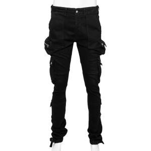 Amiri Black Denim Tactical Cargo Pants M