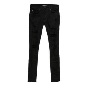 Amiri Black Denim Distressed Ripped Pants XS