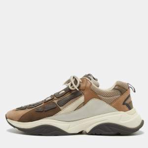 Amiri Beige/Grey Suede Runner Trainers Sneakers Size 46