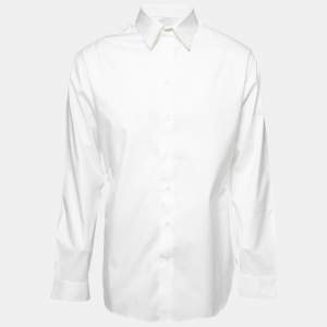 Armani Collezioni White Cotton Button Front Shirt 2XL