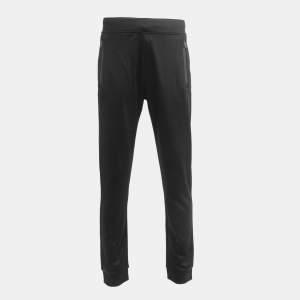 Pre Owned Armani Collezioni Black knit Drawstring track Pants L
