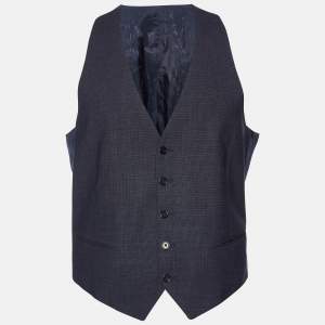 Armani Collezioni Charcoal Grey Wool Vest L