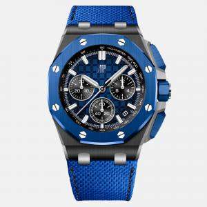 Pre Owned Audemars Piguet Royal Oak Offshore 26420CE Automatic Blue Ceramic Men’s Wristwatch 43 mm