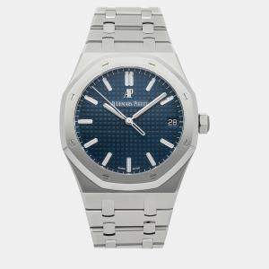 Audemars Piguet Blue Stainless Steel Royal Oak 15500ST.OO.1220ST.01 Automatic Men's Wristwatch 41 mm