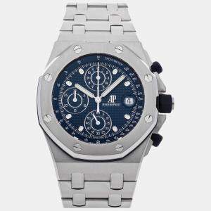 Audemars Piguet Blue Stainless Steel Royal Oak 26238ST.OO.2000ST.01 Offshore Automatic Men's Wristwatch 42 mm