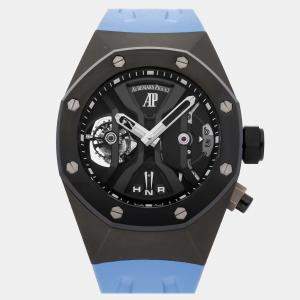 Audemars Piguet Black Titanium Royal Oak Manual Winding Men's Wristwatch 44 mm