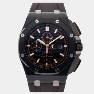 Audemars Piguet Black Ceramic Royal Oak Offshore 26405CE.OO.A002CA.02 Automatic Men's Wristwatch 44 mm