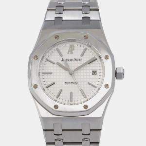 Audemars Piguet Silver Stainless Steel Royal Oak 15300ST.OO.1220ST.01 Automatic Men's Wristwatch 39 mm 