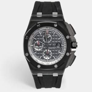 Audemars Piguet Grey Ceramic Titanium Royal Oak Offshore 26405CE.OO.A002CA.01 Men's Wristwatch 44 mm 