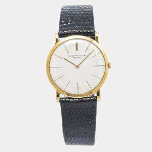 Audemars Piguet 5043BA Manual Winding White 18k Yellow Gold Men's Wristwatch 32mm