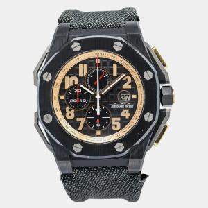 Audemars Piguet RoyalOak Offshore 263781O Automatic Black Ceramic Men's Wristwatch 48mm