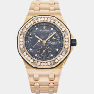 Audemars Piguet Royal Oak Offshore 25970OR Automatic Black 18K Rose Gold Men's Wristwatch 40mm