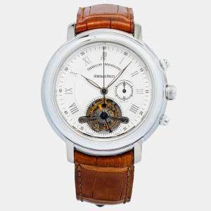 Audemars Piguet Tourbillon 25909BC Manual Winding White 18k White Gold Men's Wristwatch 43mm
