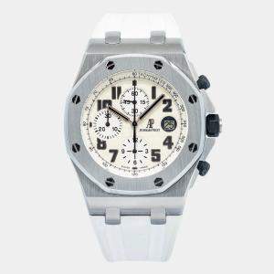 Audemars Piguet Royal Oak Offshore 26170ST Ivory Stainless Steel Automatic Men's Wristwatch 42 mm