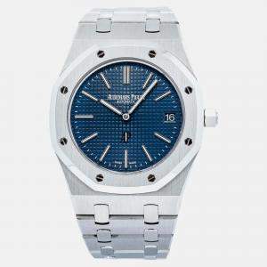 Audemars Piguet Royal Oak 15202ST Automatic Blue Stainless Steel Men's Wristwatch 39 mm