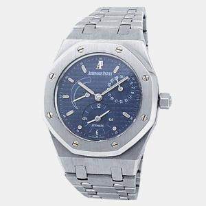 Pre Owned Audemars Piguet Royal Oak 25730ST.OO.0789ST.07 Automatic Blue Stainless Steel Men’s Wristwatch 36 mm