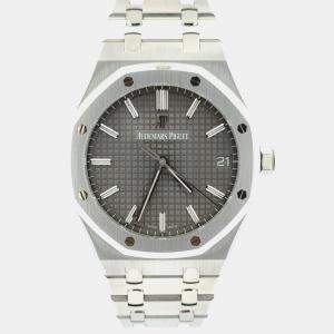 Pre Owned Audemars Piguet Royal Oak 15500ST.OO.1220ST.02 Automatic Grey Stainless Steel Men’s Wristwatch 41 mm