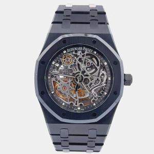 Pre Owned Audemars Piguet Royal Oak 15305ST Automatic Skeleton Stainless Steel Men’s Wristwatch 39 mm