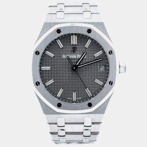 Pre Owned Audemars Piguet Royal Oak 15500ST.OO.1220ST.02 Grey Stainless Steel Automatic Men's Watches 41mm