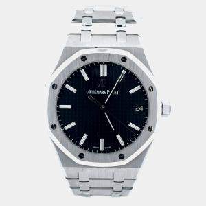 Pre Owned Audemars Piguet Royal Oak 15500ST.OO.1220ST.03 Black Stainless Steel Automatic Men's Watches 41mm