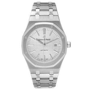 Audemars Piguet White Stainless Steel Royal Oak 15400ST Men's Wristwatch 41 MM