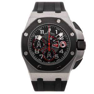Audemars Piguet Black Platinum Royal Oak Offshore Alinghi Team Limited Edition 26062PT.OO.A002CA.01 Men's Wristwatch 44 MM
