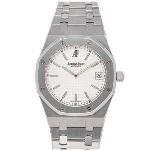 Audemars Piguet Silver Stainless Steel Royal Oak 15202ST.OO.0944ST.01 Men's Wristwatch 39 MM