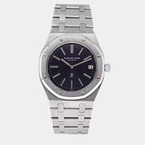 Audemars Piguet Blue Stainless Steel Royal Oak 5402ST Automatic Men's Wristwatch 39 mm