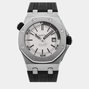 Audemars Piguet Silver Stainless Steel Royal Oak Offshore 15710ST.OO.A002CA.02 Automatic Men's Wristwatch 42 mm
