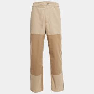 Pre Owned Axel Arigato Beige Cotton Ink Trousers M
