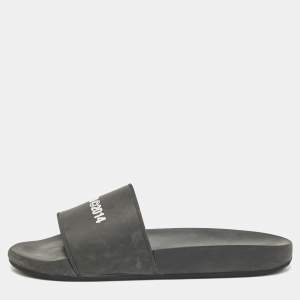 Axel Arigato Black Rubber Pool Slides Size 42