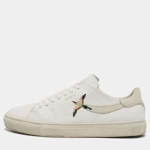 Axel Arigato White Leather Low Top Sneakers Size 45